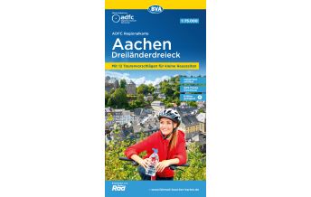 Radkarten ADFC-Regionalkarte Aachen, Dreiländereck 1:75.000 BVA BikeMedia