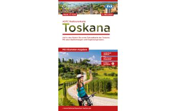Cycling Maps ADFC-Radtourenkarte IT-TOS, Toskana 1:150.000 BVA BikeMedia