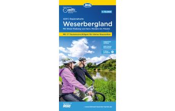 Radkarten ADFC-Regionalkarte Weserbergland 1:75.000 BVA BikeMedia