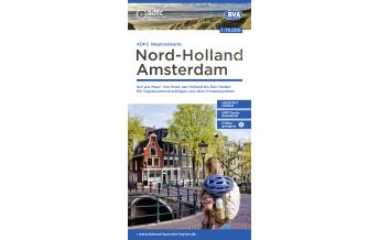 Cycling Maps ADFC-Regionalkarte Nord-Holland Amsterdam 1:75.000 BVA BikeMedia