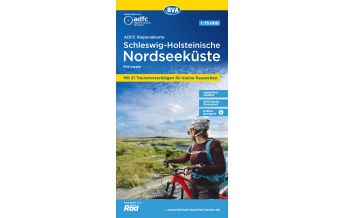 Radkarten ADFC-Regionalkarte Schleswig-Holsteinische Nordseeküste mit Inseln 1:7 BVA BikeMedia