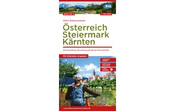 Radkarten ADFC-Radtourenkarte ÖS3, Österreich - Steiermark, Kärnten 1:150.000 BVA BikeMedia