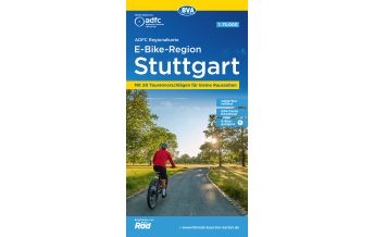 Cycling Maps ADFC-Regionalkarte E-Bike-Region Stuttgart, 1:75.000, mit Tagestourenvorschlägen, reiß- und wetterfest, GPS-Tracks Download BVA BikeMedia