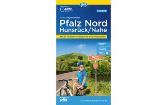 Radkarten ADFC-Regionalkarte Pfalz Nord/ Hunsrück/ Nahe, 1:75.000, mit Tagestourenvorschlägen, reiß- und wetterfest, E-Bike-geeignet, GPS-Tracks Download BVA BikeMedia