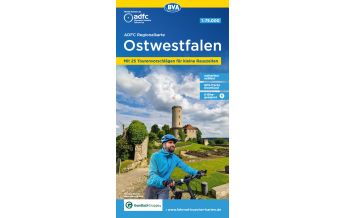 Cycling Maps ADFC-Regionalkarte Ostwestfalen mit Tagestouren-Vorschlägen, 1:75.000, BVA BikeMedia