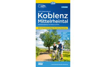 Cycling Maps ADFC-Regionalkarte Koblenz, Mittelrheintal 1:75.000 BVA BikeMedia