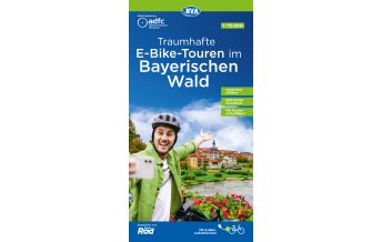 Radkarten Deutschland ADFC-Regionalkarte Traumhafte E-Bike-Touren im Bayerischen Wald 1:75.000 BVA BikeMedia