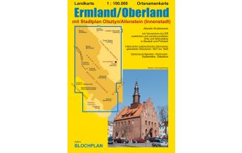 Road Maps Poland Landkarte Ermland/Oberland Bloch