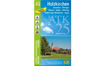 Wanderkarten Bayern Bayerische ATK25-P12, Holzkirchen 1:25.000 LDBV