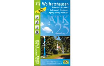 Wanderkarten Bayern Bayerische ATK25-P11, Wolfratshausen 1:25.000 LDBV