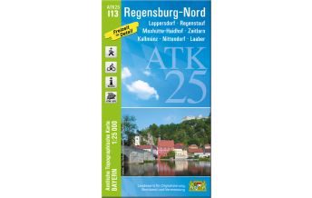 Hiking Maps Bavaria Bayerische ATK25-I13, Regensburg-Nord 1:25.000 LDBV