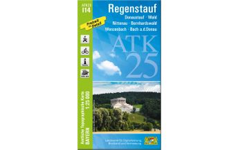 Hiking Maps Bavaria Bayerische ATK25-I14, Regenstauf 1:25.000 LDBV