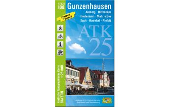 Wanderkarten Bayern Bayerische ATK25-I08, Gunzenhausen 1:25.000 LDBV