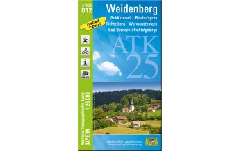 Wanderkarten Bayern Bayerische ATK25-D12, Weidenberg 1:25.000 LDBV