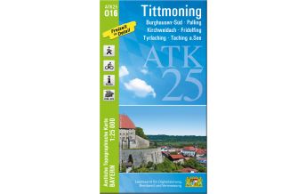 Hiking Maps Upper Austria Bayerische ATK25-O16, Tittmoning 1:25.000 LDBV