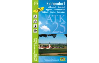 Hiking Maps Bavaria Bayerische ATK25-L17, Eichendorf 1:25.000 LDBV