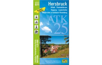 Wanderkarten Bayern Bayerische ATK25-G11, Hersbruck 1:25.000 LDBV