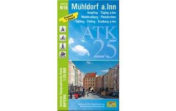 Wanderkarten Bayern Bayerische ATK25-N15, Mühldorf am Inn 1:25.000 LDBV