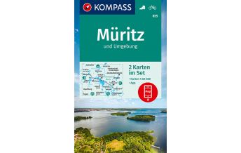 Hiking Maps Germany Kompass-Karte 855, Müritz und Umgebung 1:50.000 Kompass-Karten GmbH