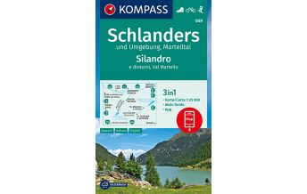 Hiking Maps South Tyrol + Dolomites Kompass-Karte 069, Schlanders/Silandro, Martelltal/Val Martello 1:25.000 Kompass-Karten GmbH
