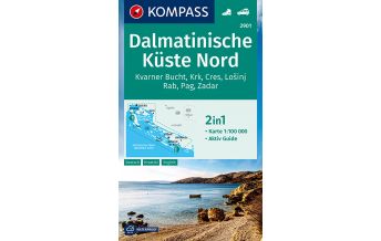Hiking Maps Croatia Kompass-Karte 2901, Dalmatinische Küste Nord 1:100.000 Kompass-Karten GmbH
