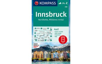 Kompass-Karte 036, Innsbruck, Nordkette, Mittleres Inntal 1:35.000 Kompass-Karten GmbH