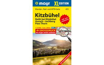 Mayr Wander-, Rad- und MTB-Karte 455, Kitzbühel XL 1:25.000 Mayr Verlag