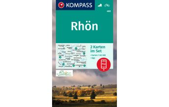 Hiking Maps Germany Kompass-Kartenset 460 Rhön 1:50.000 Kompass-Karten GmbH