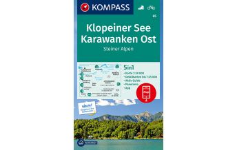Hiking Maps Carinthia Kompass-Karte 65, Klopeiner See, Karawanken Ost, Steiner Alpen 1:50.000 Kompass-Karten GmbH