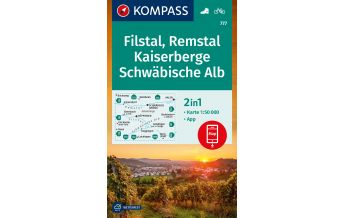 KOMPASS Wanderkarte Filstal, Remstal, Kaiserberge, Schwäbische Alb Kompass-Karten GmbH