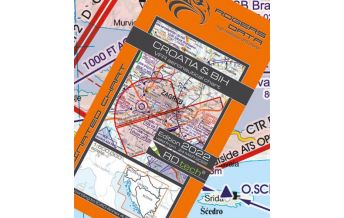 Flugkarten VFR Luftfahrtkarte 2024 - Kroatien - Bosnien Herzegowina 1:500.000 Rogers Data