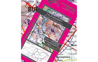 Aviation Charts VFR Luftfahrtkarte 2024 - Ungarn 1:500.000 Rogers Data