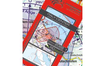 Flugkarten VFR Luftfahrtkarte 2024 - Italien Mitte 1:500.000 Rogers Data