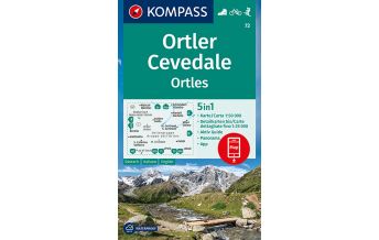 Hiking Maps Switzerland Kompass-Karte 72, Ortler/Ortles, Cevedale 1:50.000 Kompass-Karten GmbH
