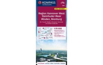 Radkarten KOMPASS Fahrradkarte Region Hannover 3364 Kompass-Karten GmbH