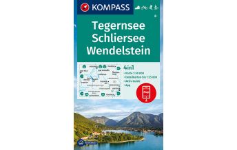 Wanderkarten Bayern KOMPASS Wanderkarte Tegernsee, Schliersee, Wendelstein Kompass-Karten GmbH