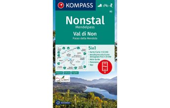 Hiking Maps Italy KOMPASS Wanderkarte Nonstal, Mendelpass, Val di Non, Passo della Mendola Kompass-Karten GmbH
