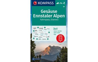 Hiking Maps Austria KOMPASS Wanderkarte Gesäuse, Ennstaler Alpen, Pyhrnpass, Eisenerz Kompass-Karten GmbH