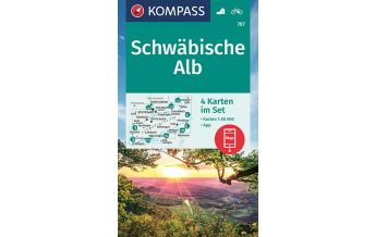 Hiking Maps Black Forest / Swabian Alps KOMPASS Wanderkarte Schwäbische Alb Kompass-Karten GmbH