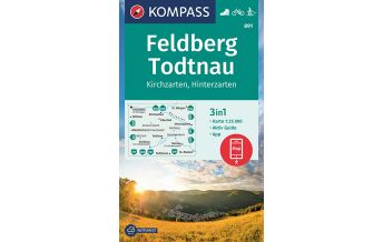 Wanderkarten Schwarzwald - Schwäbische Alb KOMPASS Wanderkarte Feldberg, Todtnau, Kirchzarten, Hinterzarten Kompass-Karten GmbH