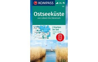 Hiking Maps Germany KOMPASS Wanderkarte Ostseeküste von Lübeck bis Dänemark Kompass-Karten GmbH