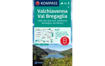 Hiking Maps KOMPASS Wanderkarte 92 Chiavenna/Val Bregaglia 1:50.000 Kompass-Karten GmbH