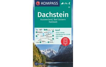 Hiking Maps Styria Kompass-Karte 20, Dachstein, Ausseerland, Bad Goisern, Hallstatt 1:50.000 Kompass-Karten GmbH