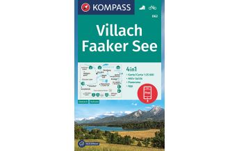 Wanderkarten Kärnten KOMPASS Wanderkarte 062 Villach, Faaker See 1:25000 Kompass-Karten GmbH