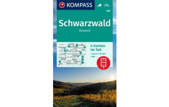 Hiking Maps Black Forest / Swabian Alps KOMPASS Wanderkarte 888 Schwarzwald Gesamt Kompass-Karten GmbH