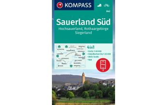 Wanderkarten Deutschland Kompass-Karte 842, Sauerland Süd 1:50.000 Kompass-Karten GmbH