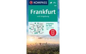 Hiking Maps Bavaria Kompass-Kartenset 828, Frankfurt und Umgebung 1:50.000 Kompass-Karten GmbH