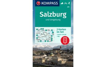 Hiking Maps Salzburg Kompass-Kartenset 291, Salzburg und Umgebung 1:50.000 Kompass-Karten GmbH