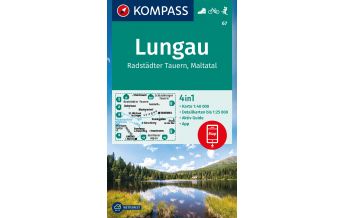 Hiking Maps Salzburg Kompass-Karte 67, Lungau, Radstädter Tauern, Maltatal 1:40.000 Kompass-Karten GmbH