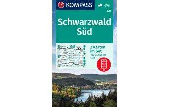 Wanderkarten Deutschland Kompass-Kartenset 887, Schwarzwald Süd 1:50.000 Kompass-Karten GmbH